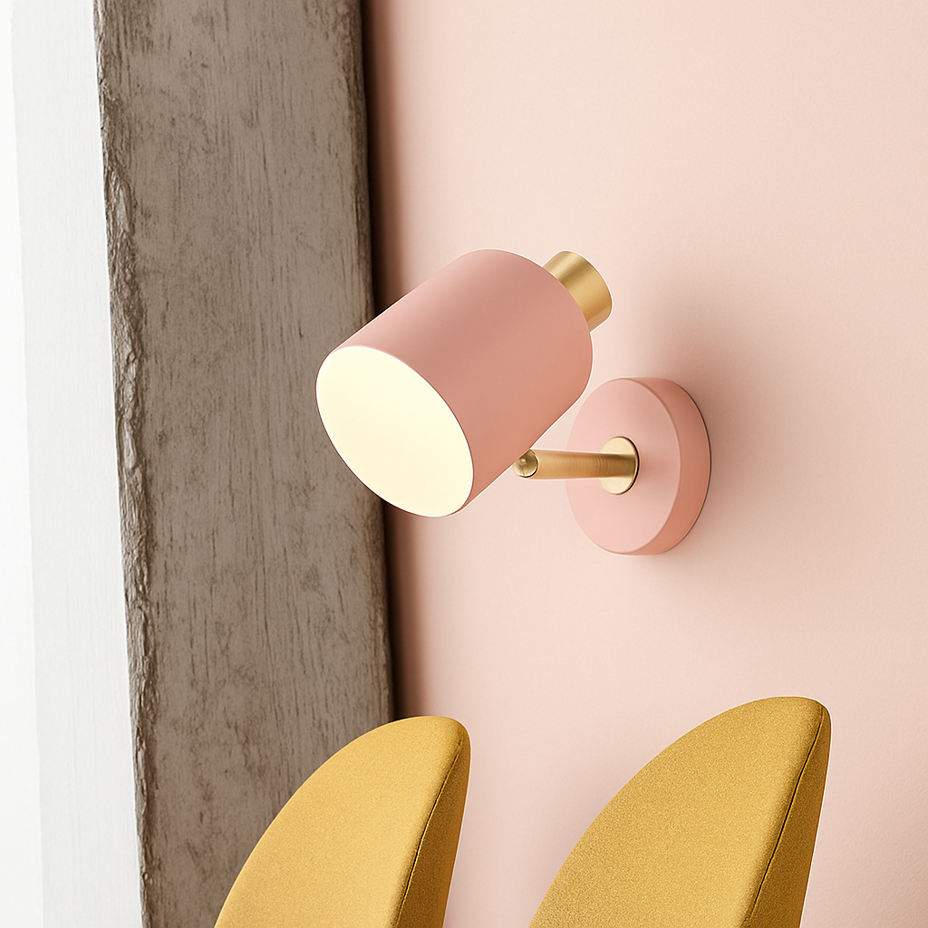 Applique murale LED abat-jour arrondi orientable de couleur Deco - vue 5 sur 9