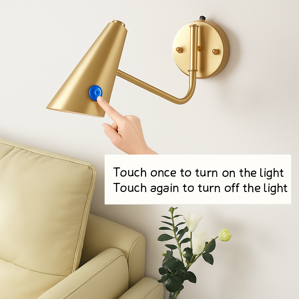 Applique murale LED avec interrupteur à capteur tactile - vue 7 sur 10