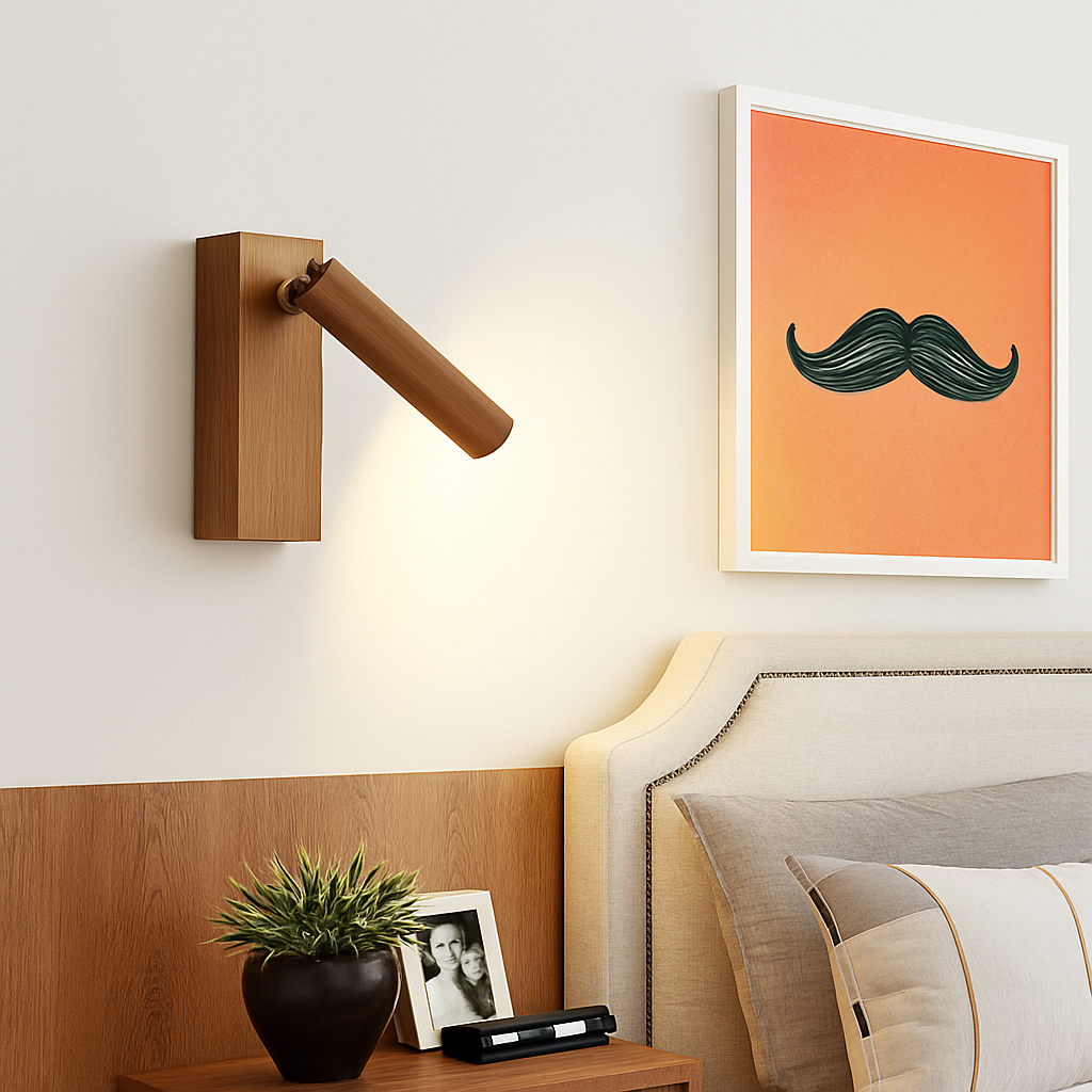 applique murale à led avec interrupteur et port usb rotative 350 degrés - vue 4 sur 19