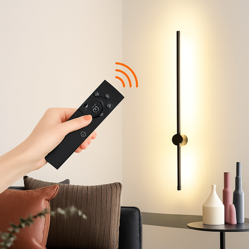 LED-Wandleuchte mit Fernbedienung und Dimmer modern