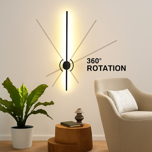 LED-Wandleuchte mit Fernbedienung und Dimmer modern - vue 2 sur 18