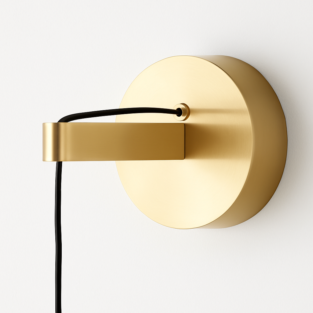 applique murale led de luxe en cuivre à hauteur réglable - vue 5 sur 5