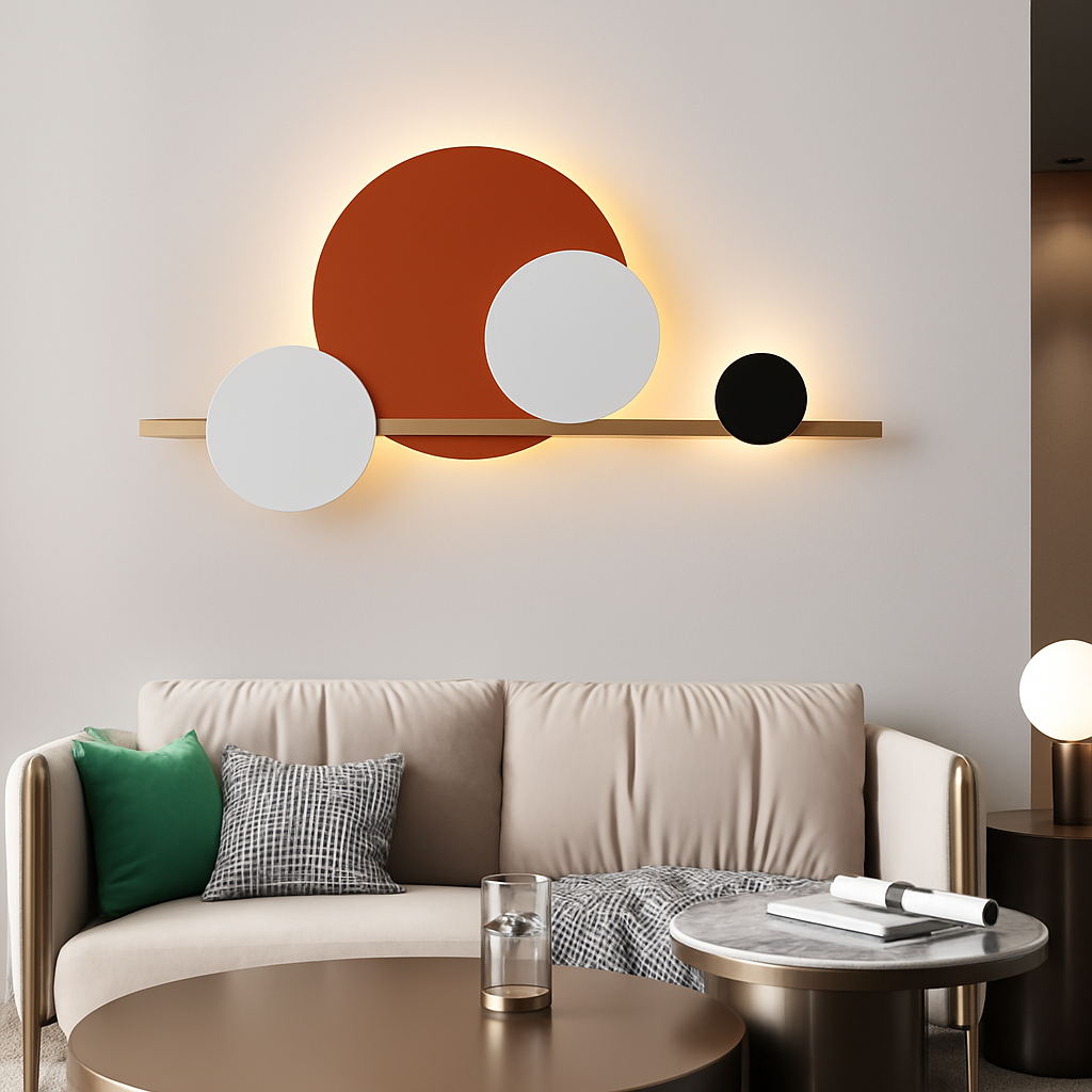 applique murale led design en métal pour décoration moderne - vue 4 sur 23