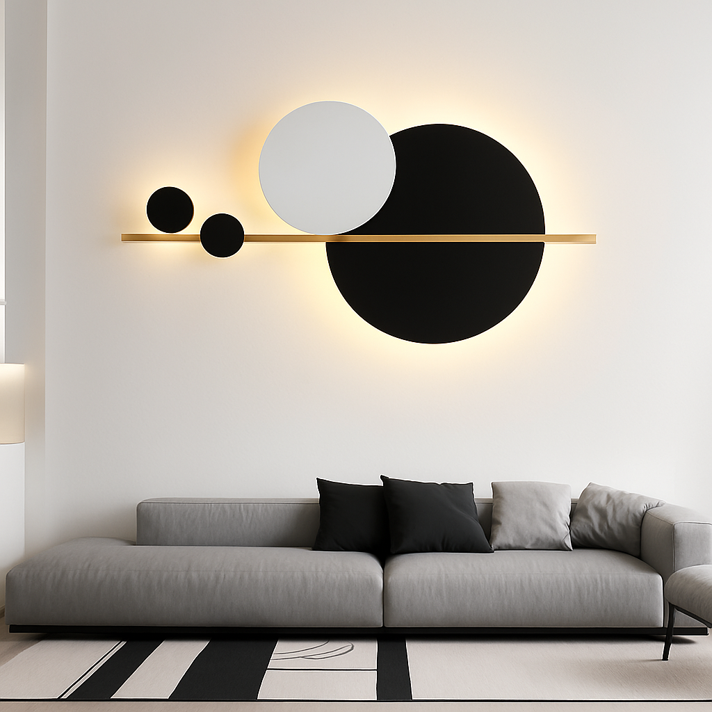 applique murale led design en métal pour décoration moderne - vue 7 sur 23