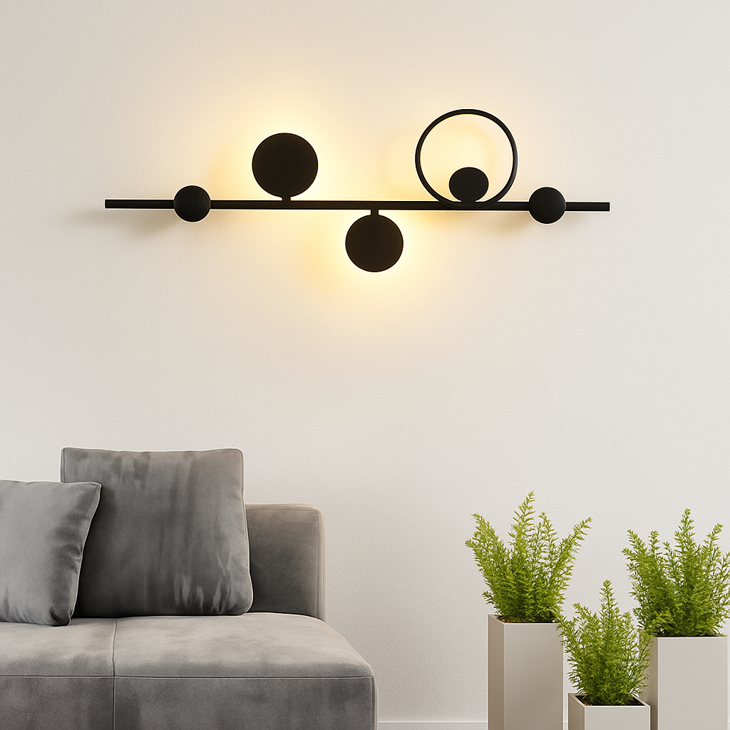 applique murale led design en métal pour décoration moderne - vue 8 sur 23