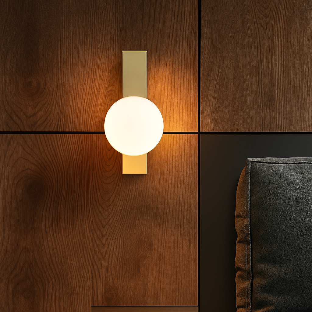 applique murale à led design minimaliste en verre pour intérieur - vue 4 sur 8