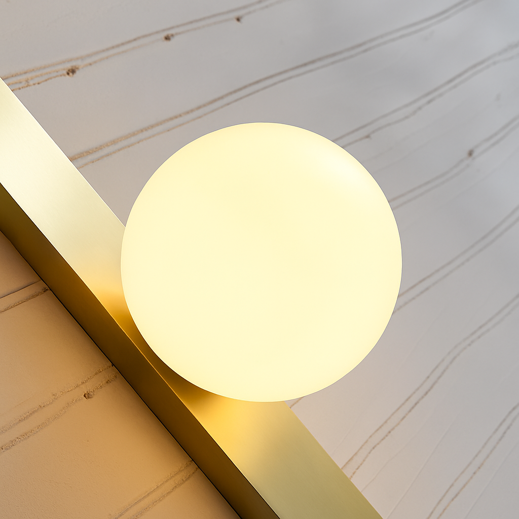applique murale à led design minimaliste en verre pour intérieur - vue 5 sur 8