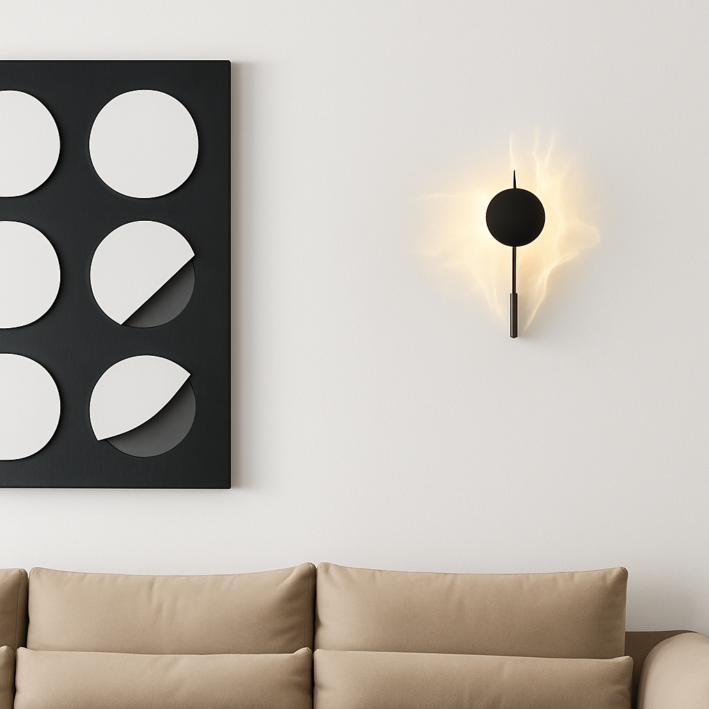 LED-Wandleuchte aus Edelstahl im Science-Fiction-Stil - vue 4 sur 7