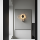 LED-Wandleuchte aus Edelstahl im Science-Fiction-Stil