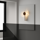 LED-Wandleuchte aus Edelstahl im Science-Fiction-Stil