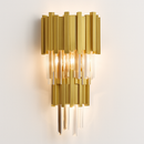 applique murale led en cristal doré design moderne pour décoration intérieure