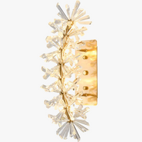 Applique murale LED en cristal moderne lumières or métal salon chevet TV fond appliques G4 ampoule 110-220V montage en Surface