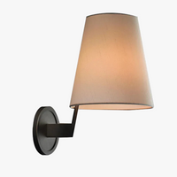 applique murale led en cuivre de luxe avec miroir tissu