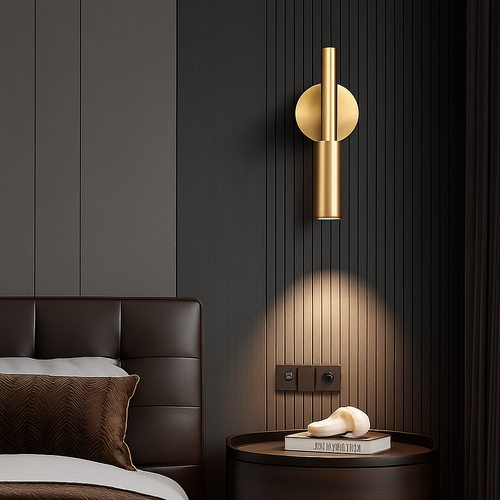 Applique murale LED en laiton