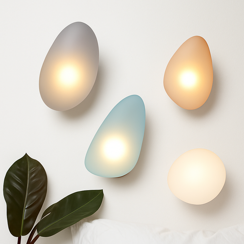 Applique murale led en verre design nordique luminaire décoratif