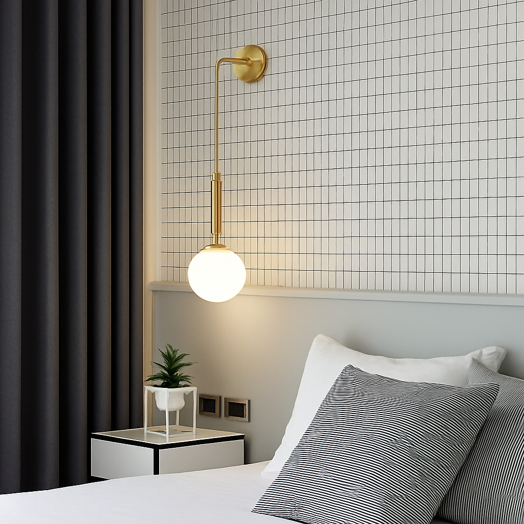 Applique murale LED en verre Simple et moderne - vue 6 sur 10