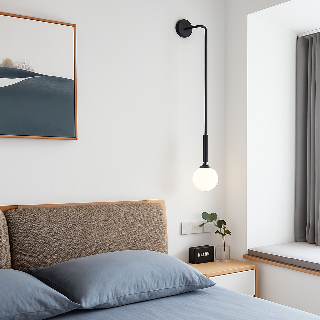 Applique murale LED en verre Simple et moderne - vue 7 sur 10