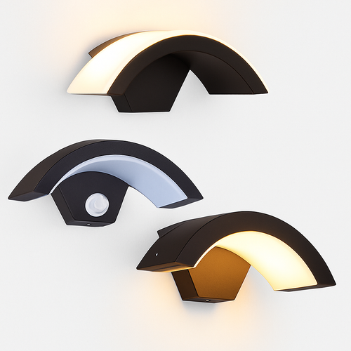 Kreative LED-Außenwandleuchte in Mondform, wasserdicht - vue 2 sur 10