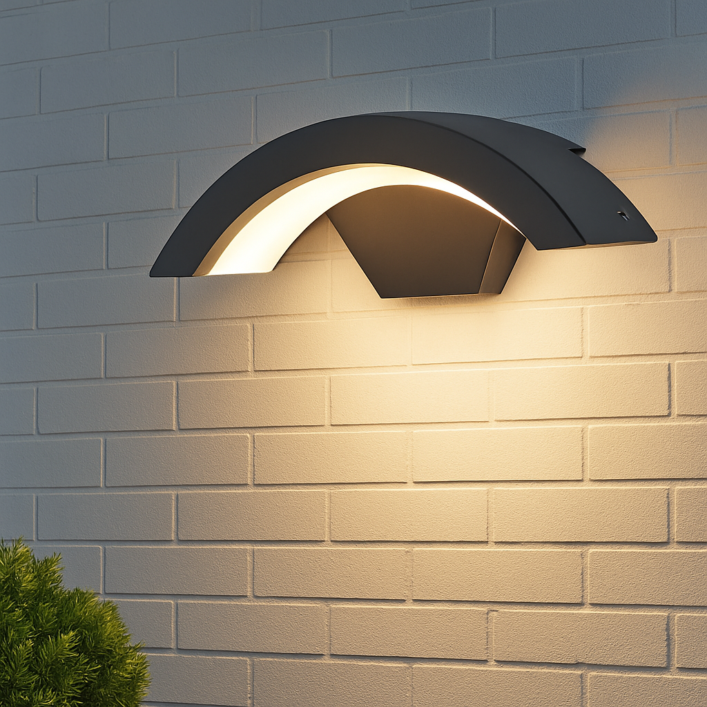 Kreative LED-Außenwandleuchte in Mondform, wasserdicht - vue 3 sur 10
