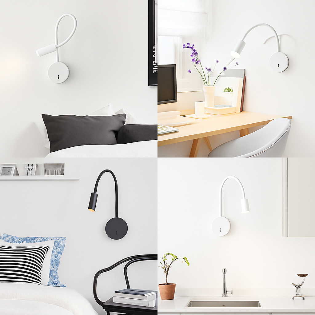 Applique murale led flexible avec interrupteur pour intérieur - vue 2 sur 5