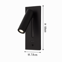 Applique murale LED intégrée multifonction avec interrupteur