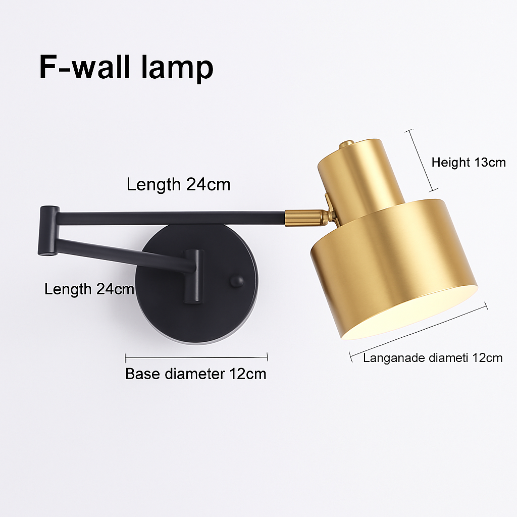 applique murale led à intensité variable pour lecture et étude - vue 8 sur 14