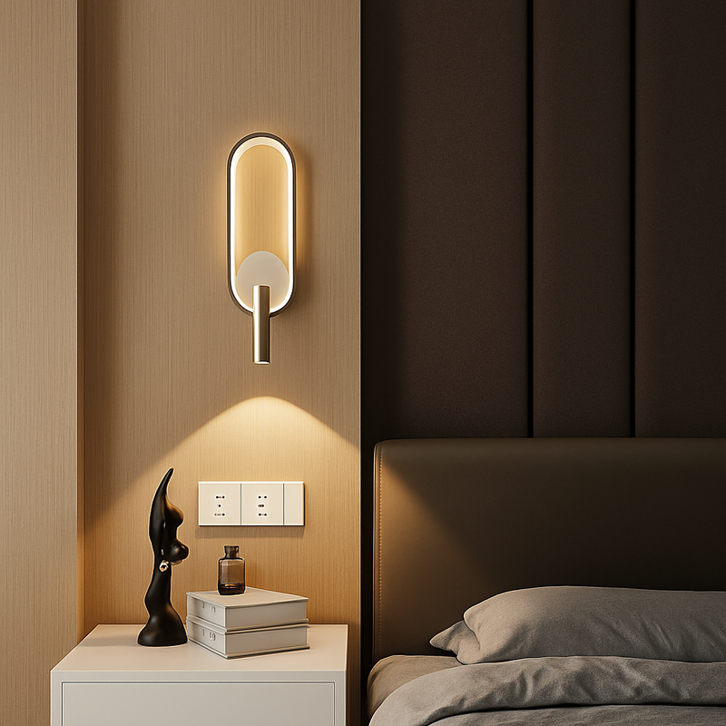 Applique murale LED lampe liseuse pour chambre hôtel tête de lit nuit livre lampe Rotation chevet avec intérieur LED Booklight 90-260V