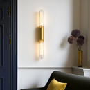 Applique murale led longue moderne en verre fer