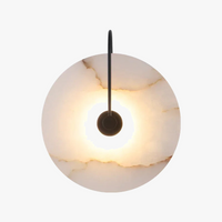 Moderne LED-Wandleuchte Marmor Schwarz Gold Luxus