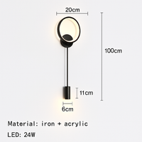 Moderne LED-Wandleuchte mit variabler Farbtemperatur