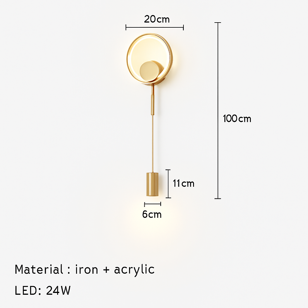 Moderne LED-Wandleuchte mit variabler Farbtemperatur - vue 7 sur 7