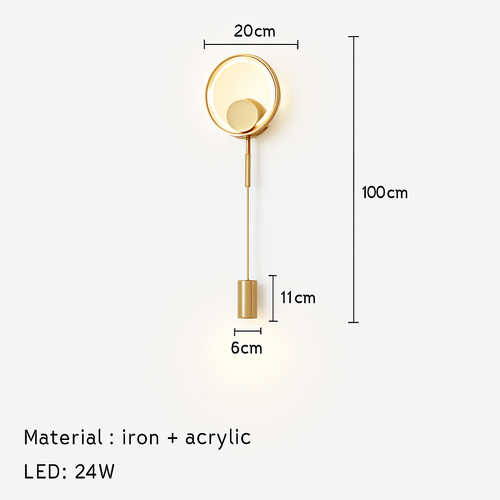 Moderne LED-Wandleuchte mit variabler Farbtemperatur - vue 8 sur 7