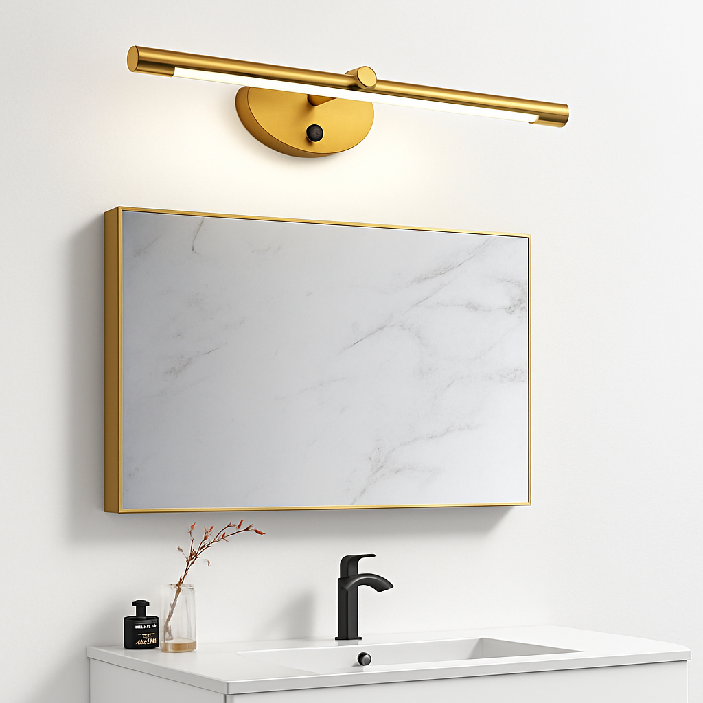 applique murale led moderne avec interrupteur tactile pour miroir - vue 4 sur 12