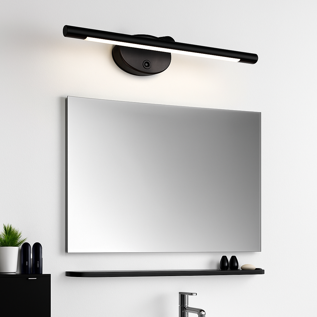 applique murale led moderne avec interrupteur tactile pour miroir - vue 5 sur 12