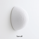 applique murale led moderne demi-cercle décor artistique impression 3d lunaire