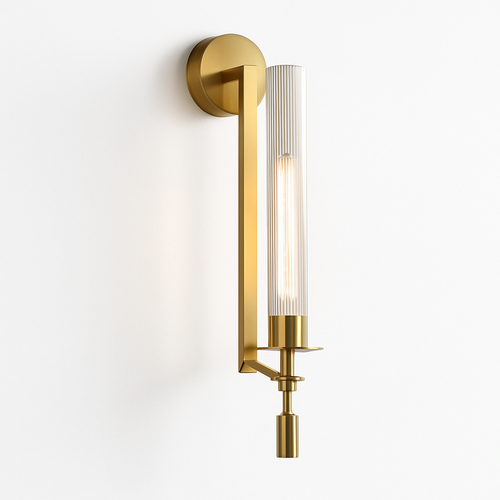 Moderne LED-Wandleuchte aus Messing, kreative Dekoration - vue 2 sur 8