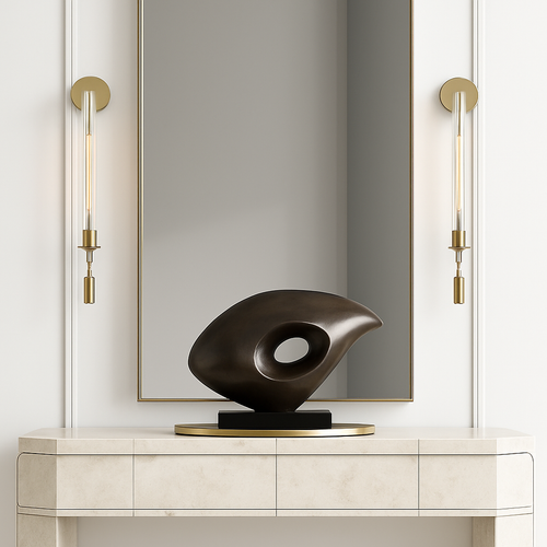 Moderne LED-Wandleuchte aus Messing, kreative Dekoration - vue 4 sur 8