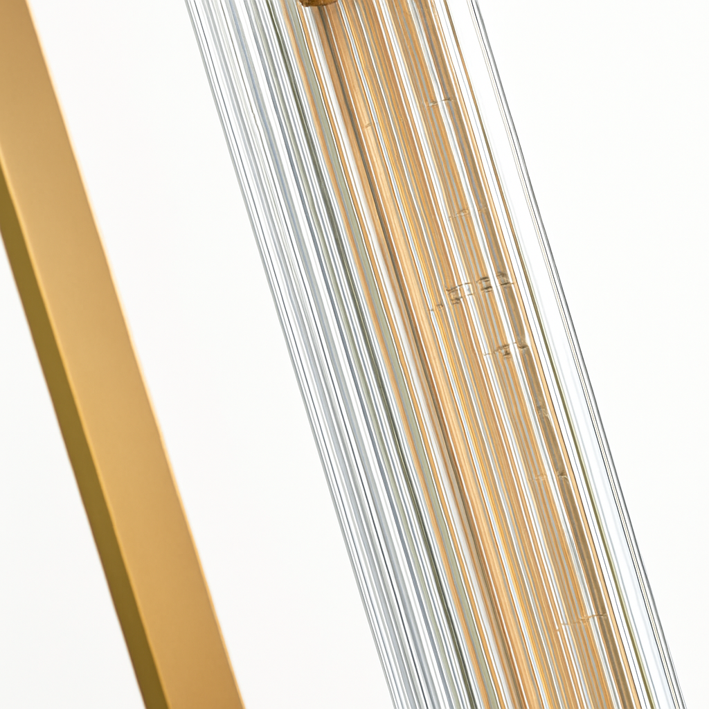 Moderne LED-Wandleuchte aus Messing, kreative Dekoration - vue 6 sur 8