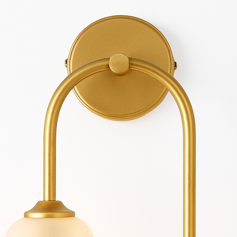 Applique murale LED moderne en verre laiteux