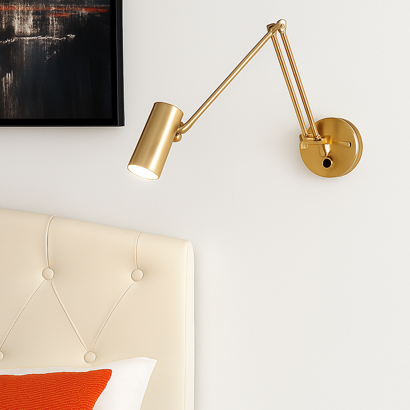 applique murale led moderne à intensité variable télescopique pliable pour étude