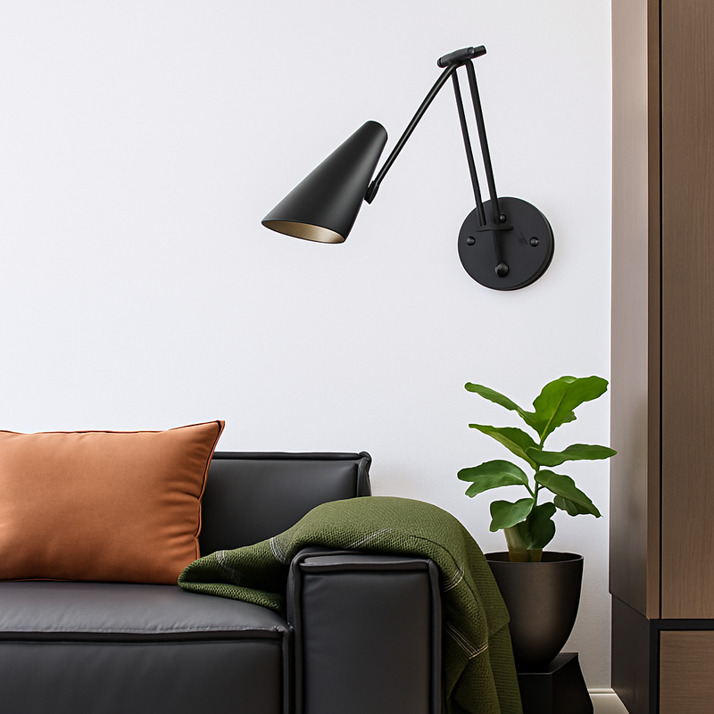 applique murale led moderne à intensité variable télescopique pliable pour étude