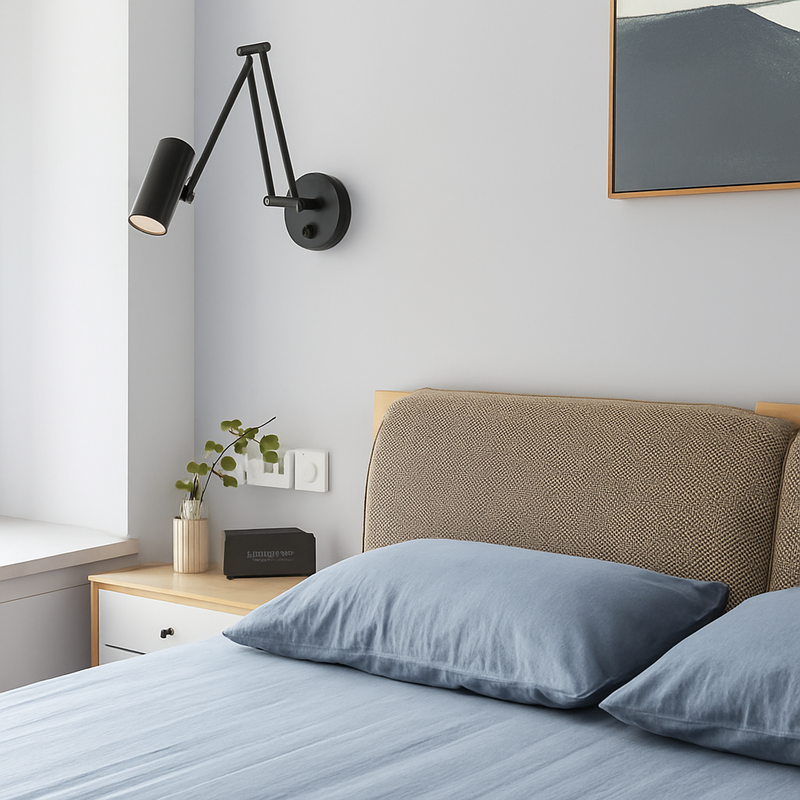 applique murale led moderne à intensité variable télescopique pliable pour étude