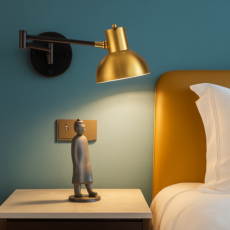 applique murale led moderne à intensité variable télescopique pliable pour étude