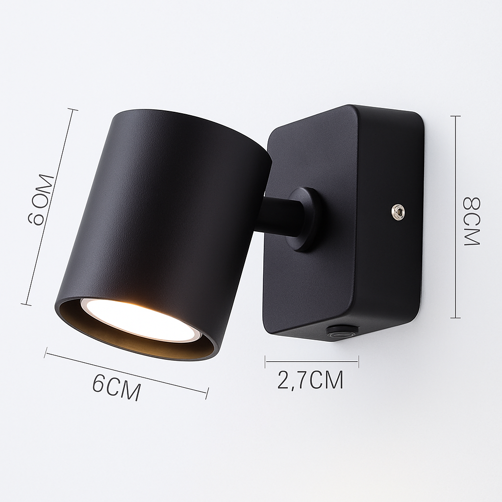 LED-Wandleuchte klappbar und drehbar im modernen Stil für Hotel - vue 3 sur 10