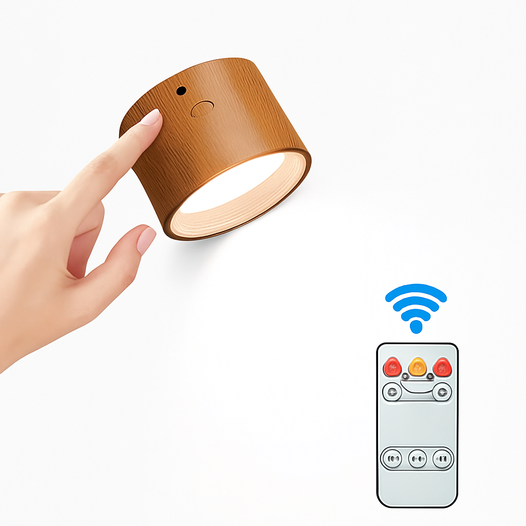 Applique murale LED rechargeable avec télécommande tactile - vue 9 sur 9