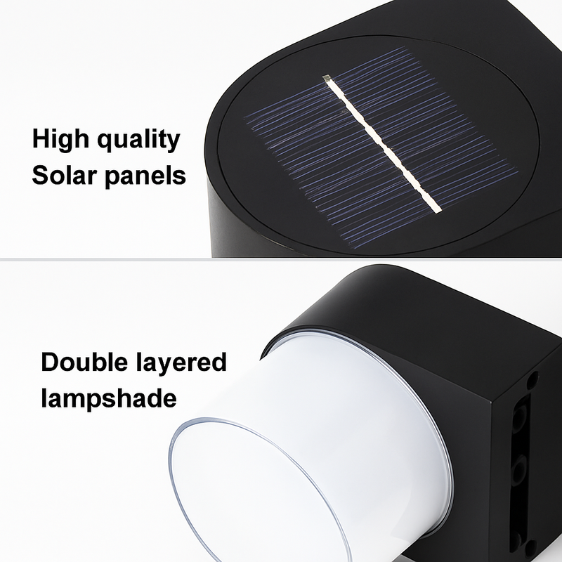 applique murale led solaire moderne étanche pour extérieur jardin