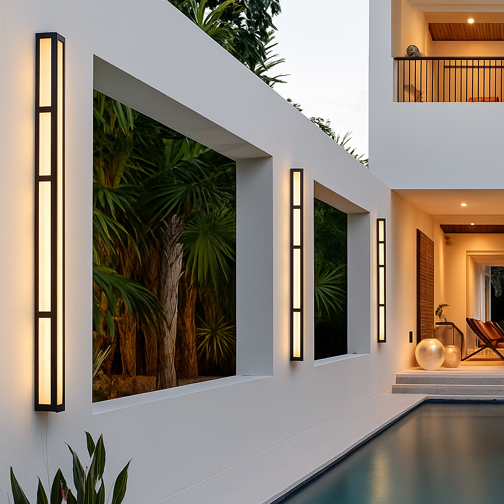 applique murale led étanche extérieure bande luxe pour villa jardin projet décoration - vue 5 sur 10