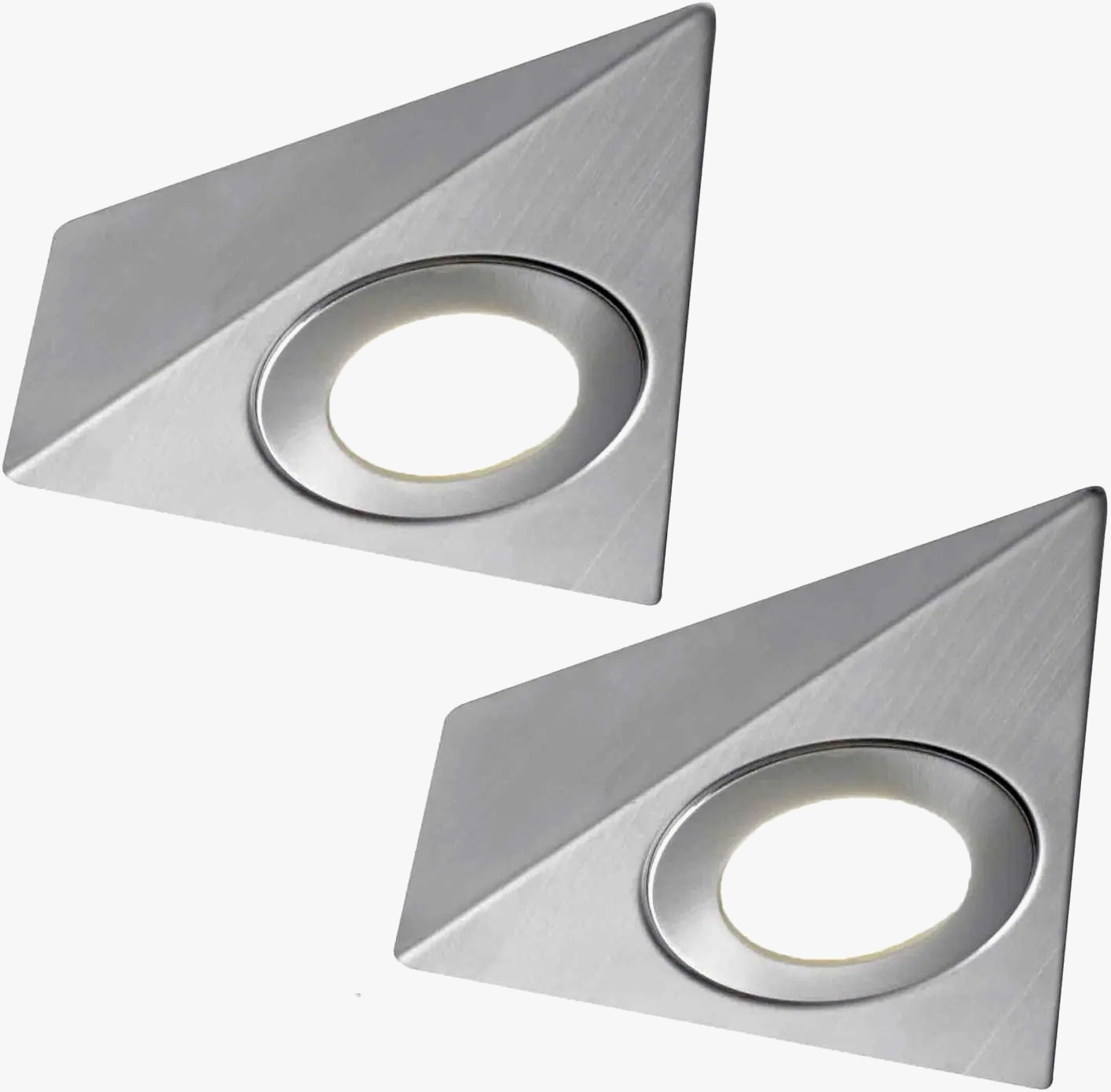 Applique murale LED triangulaire en acier inoxydable