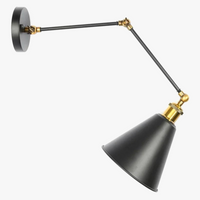 applique murale loft industriel rétro bras long luminaria led