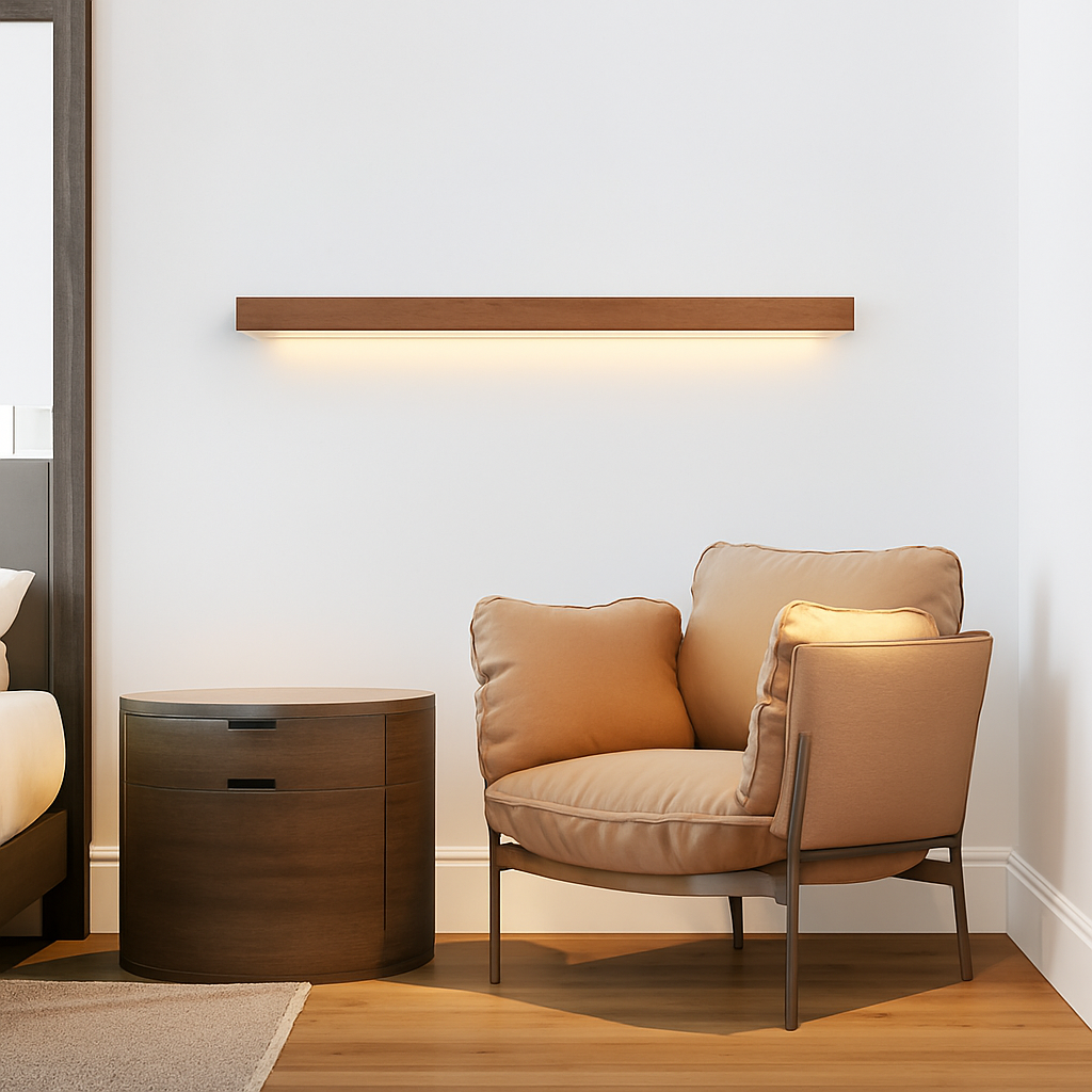 applique murale Longue bande LED en bois - vue 5 sur 10